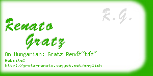 renato gratz business card